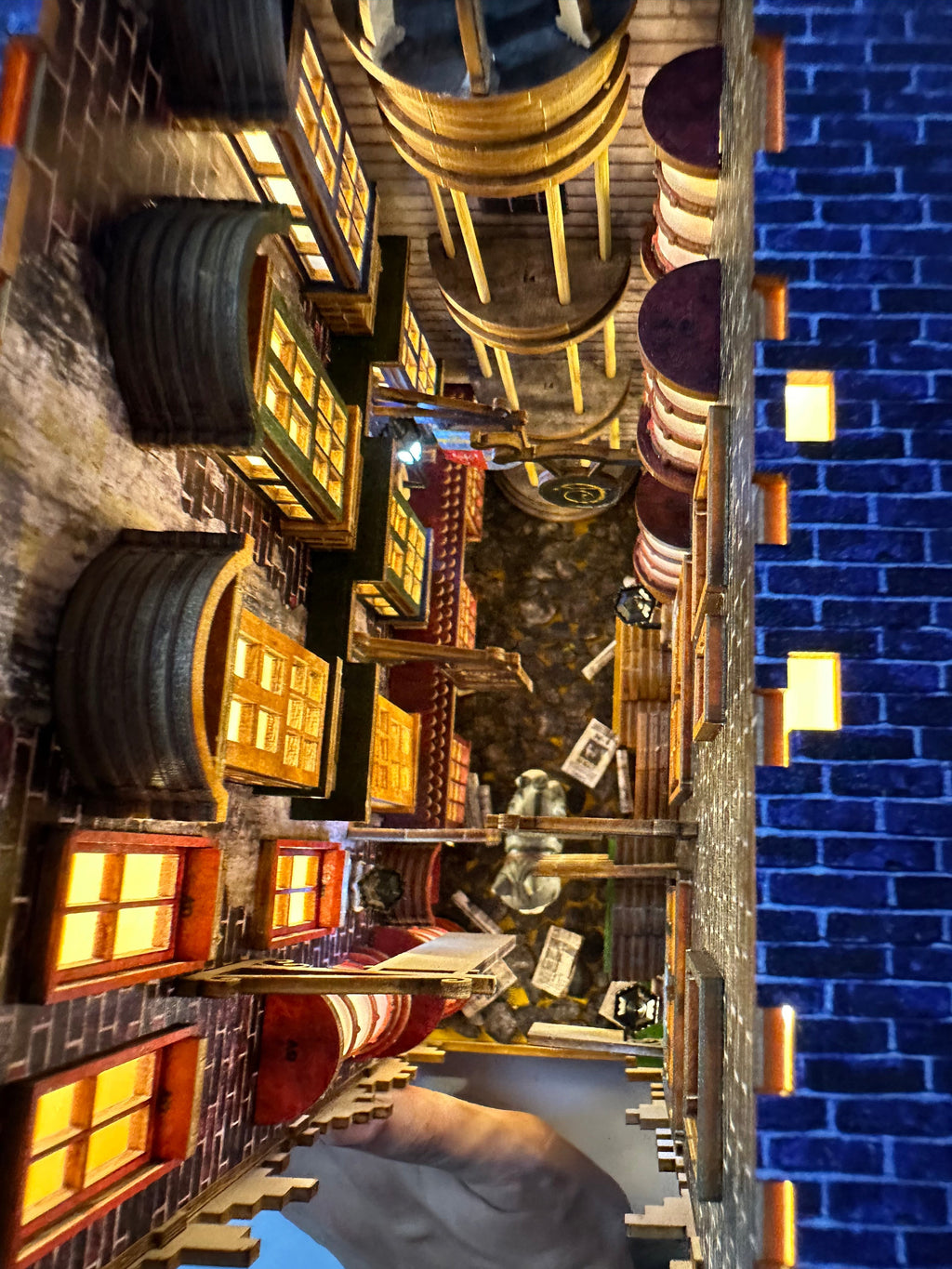 Diagon Alley Pre-Colored Book Nook | LKWood