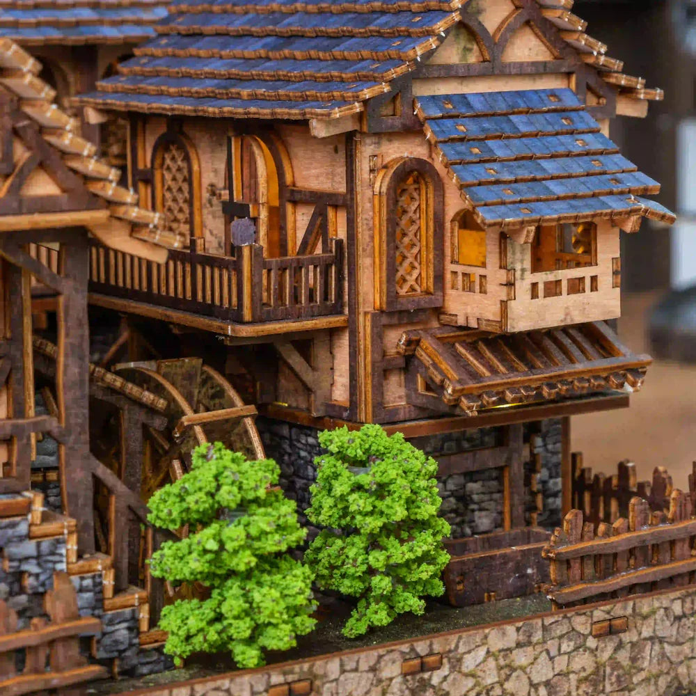 European Old Village Book Nook Kit