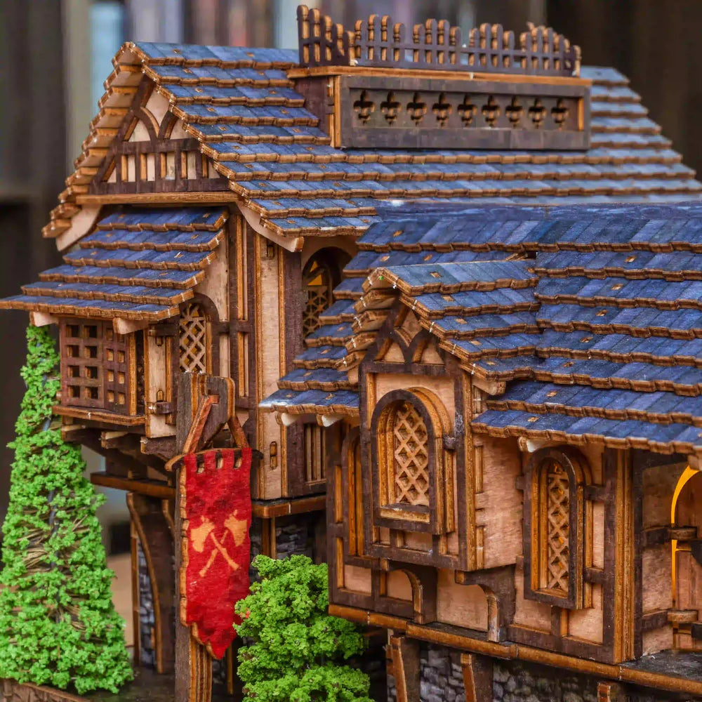 European Old Village Book Nook Kit